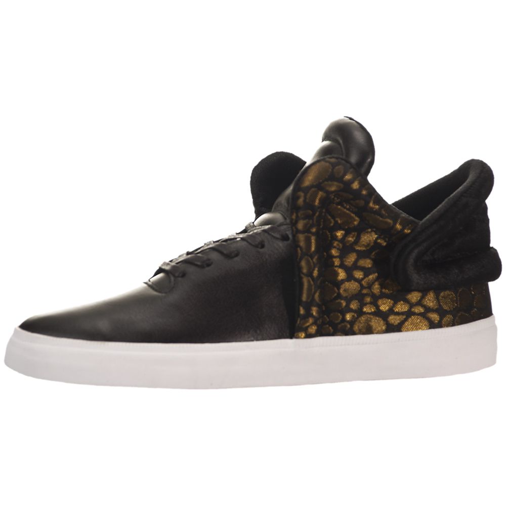 Baskets Supra Falcon Noir Doré Black/Gold-White Homme | HDP-21272656